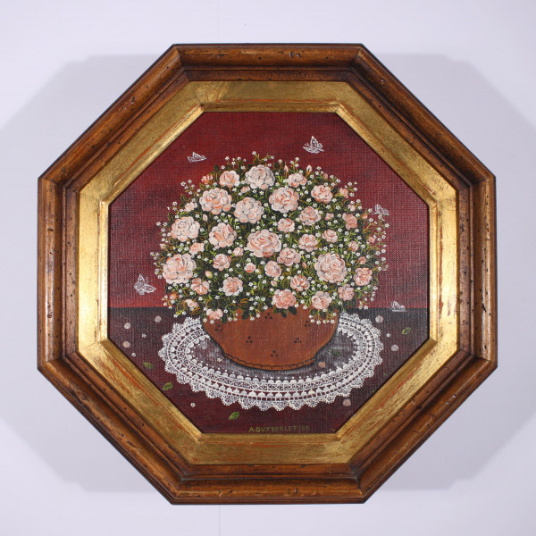 Gutberlet, Allmuth - Ölgemälde BLUMENSTILLEBEN signiert 1988
