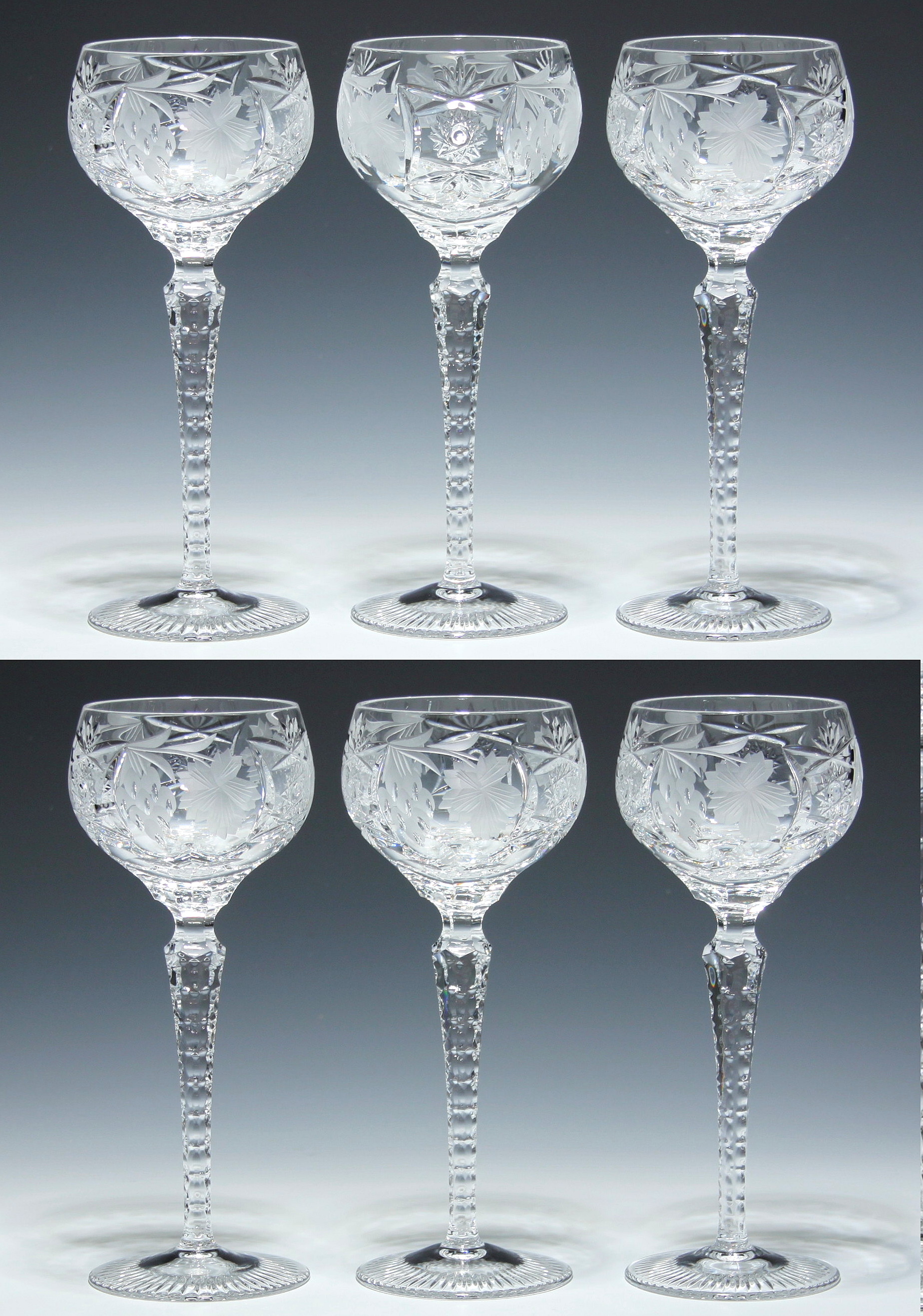 1 von 6 Stück Elegantes Weinglas NACHTMANN Bleikristall  mir unbekannte Serie 