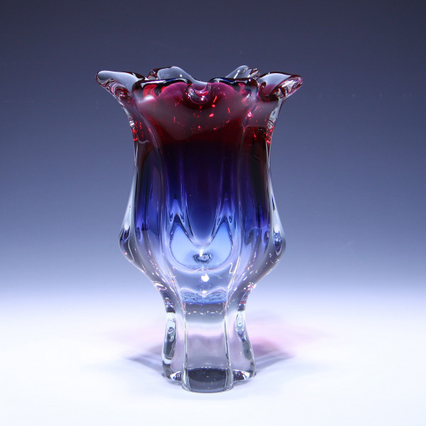 Bleikristall Vase Design Josef Hospodka für Chribská circa 1970