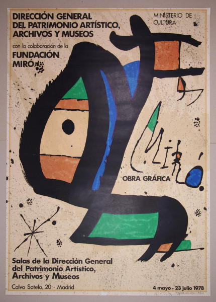 Miro, Joan (1893-1983) MIRO - OBRA GRAFICA - Lithographie Poster Madrid 1978