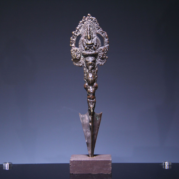 Bronze Cast Phurbu with Yamataka Handle - Tibet / Nepal 20th Century