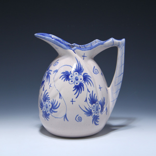 Handbemalte Gouda Art Deco Kanne / Pitcher ZENITH - Design Willem Stuurman