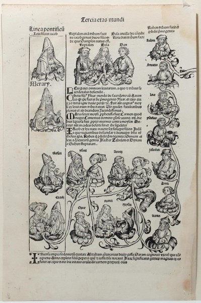 Blatt 25 aus der (lat.) Schedelschen Weltchronik 1493