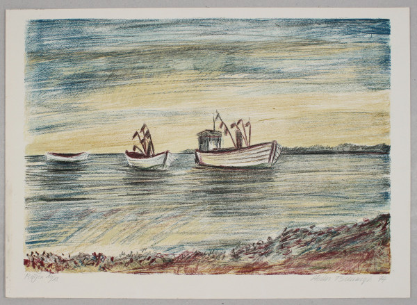 Brennigk, Heinz (1925–2016) signierte Farblithografie RÜGEN - 1994