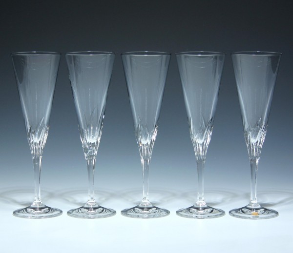 5 Nachtmann Bleikristall Champagnergläser YVONNE - 22,2 cm-Copy