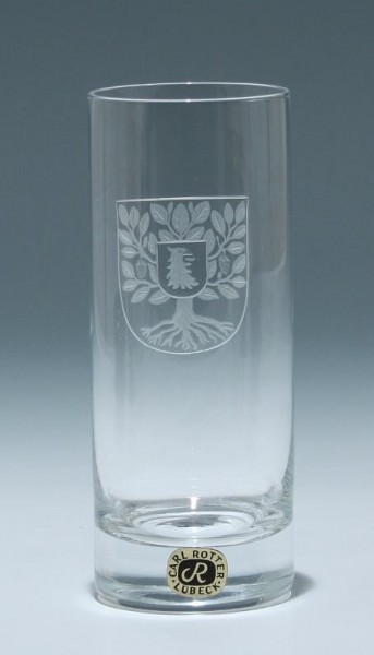 Vase mit Wappengravur - Carl Rotter, Lübeck
