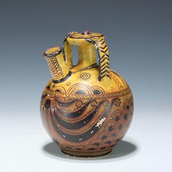Museumsreplik einer antiken griechischen Vase 1500 B.C.