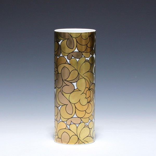Rosenthal Vase mit Golddekor 1970er Jahre-Copy