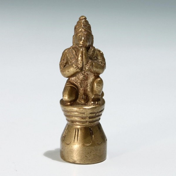 Indian Brass Lord Hanuman / Anjaneya Statue - 5,7 cm