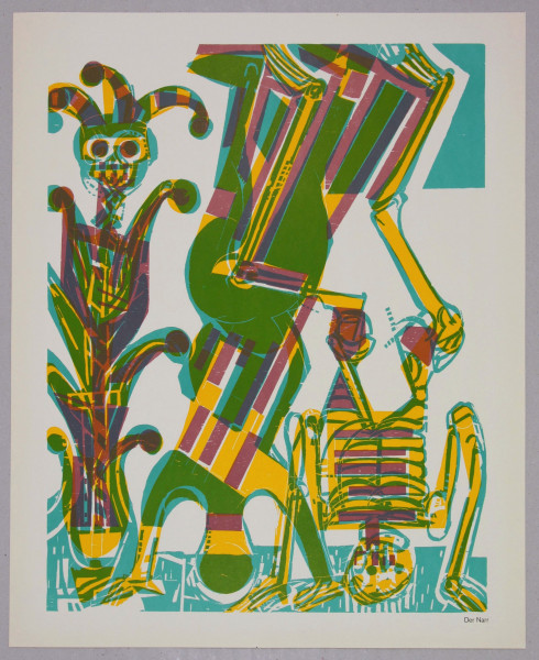 Grieshaber, HAP (1901-1981) Totentanz von Basel 1966 - DER NARR